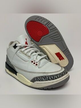 Nike Air Jordan 3 Retro GS ‘White Cement’ Reimagined DN3707-100 Size 4.5